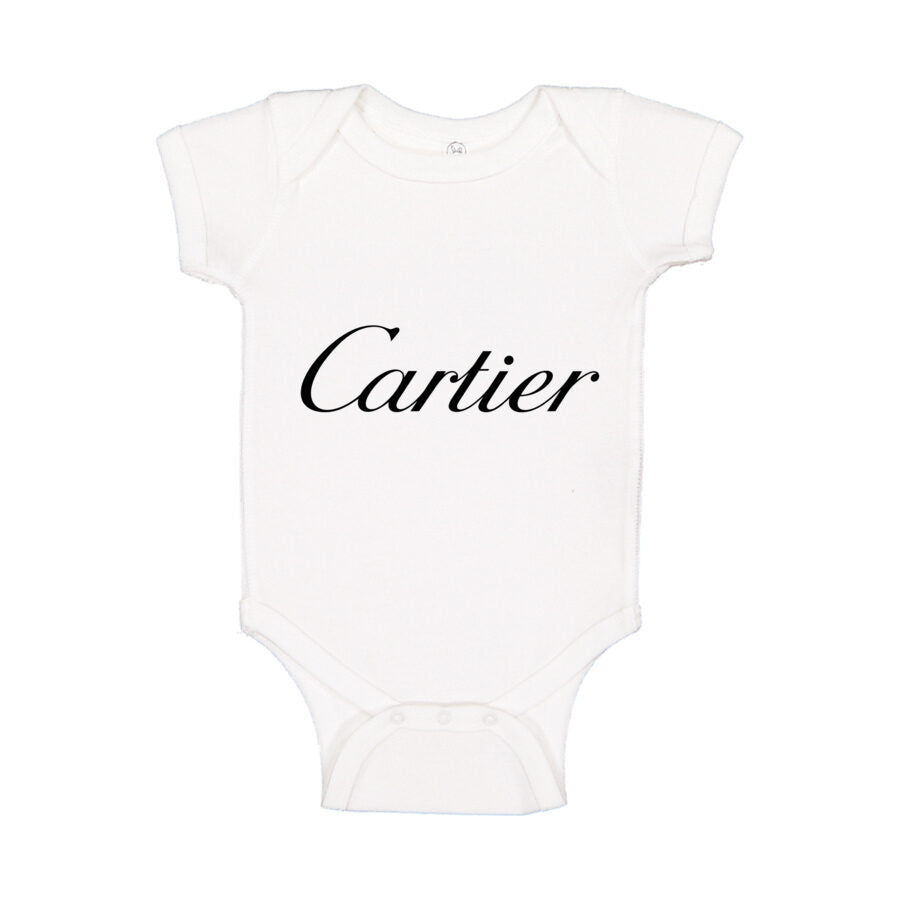 Cartier Baby Romper Onesie - White