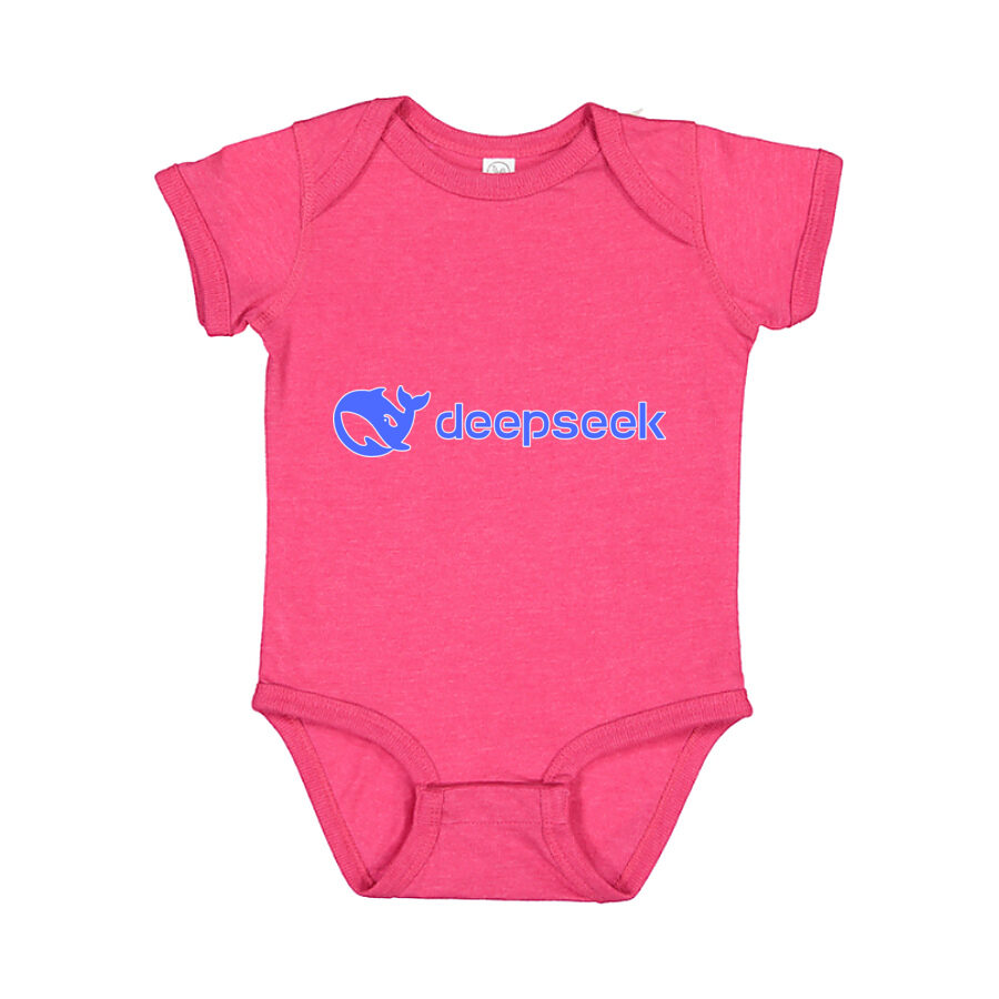 DeepSeek Baby Romper Onesie - Pink
