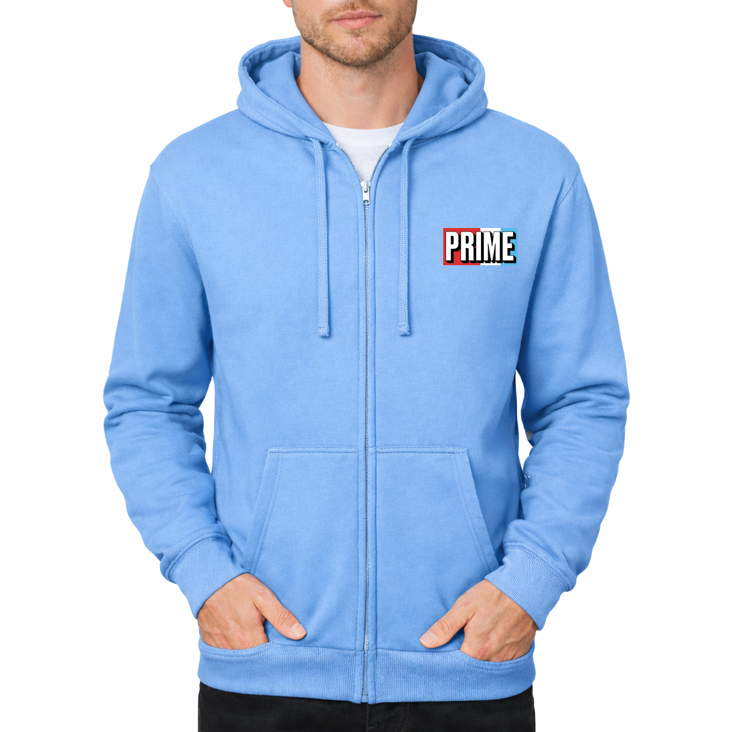 Prime Drink Zipper Hoodie - Sky Blue