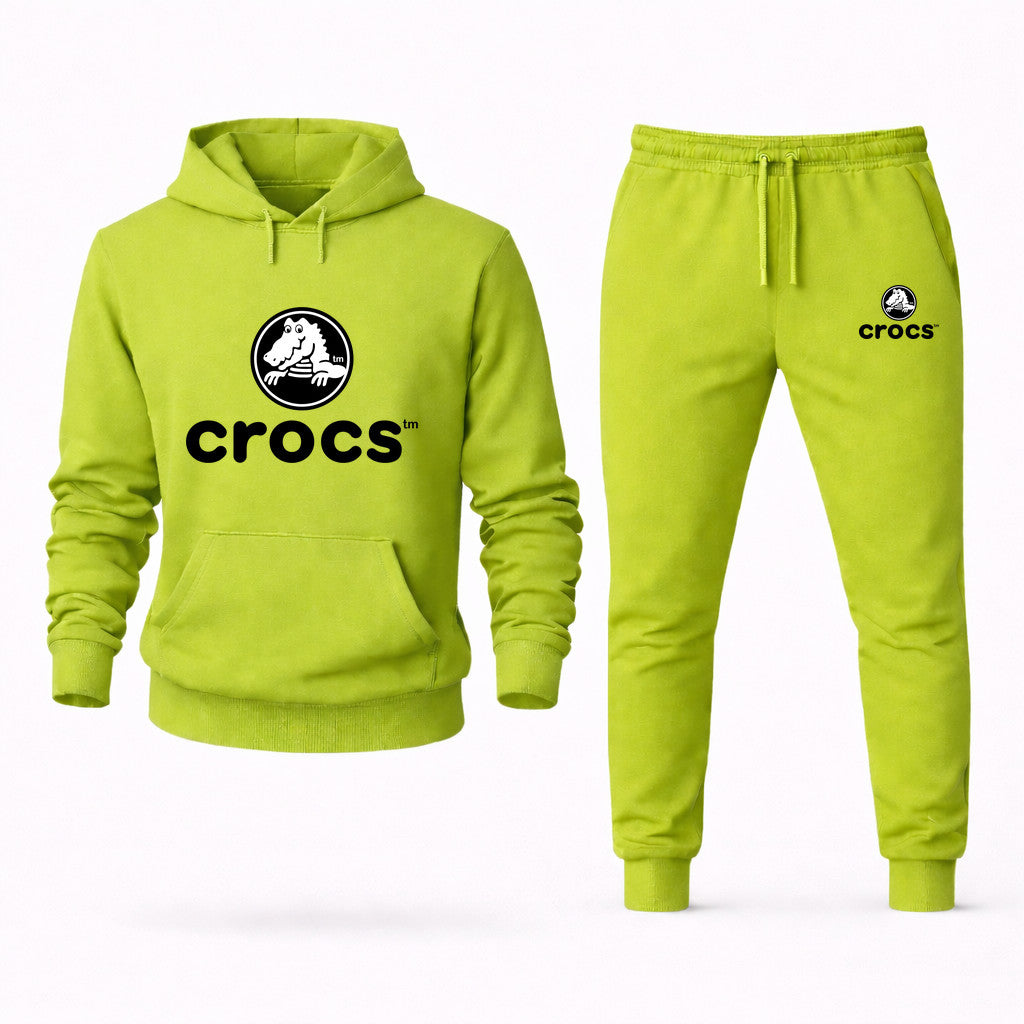 Crocs Hoodie and Joggers Set - Lime Green