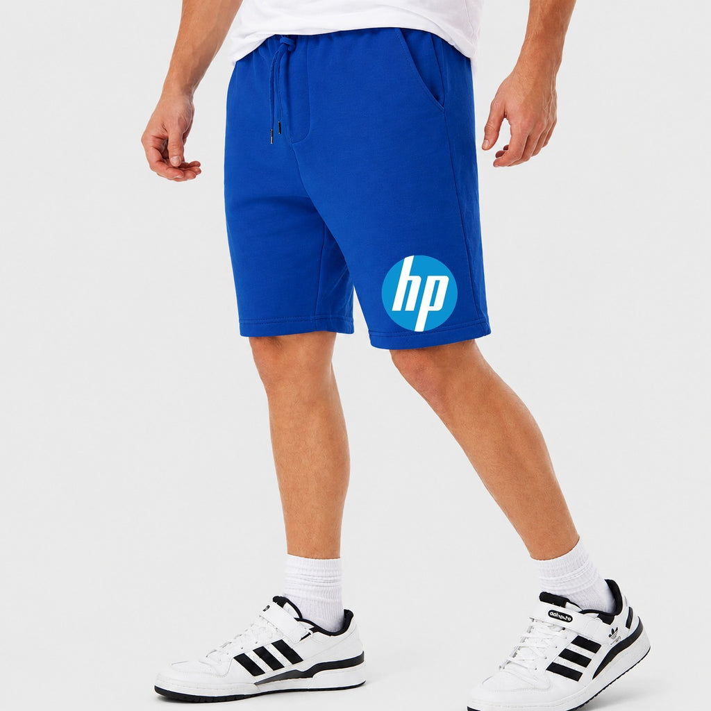 Men's hp Logo Cotton Shorts - Royal Blue