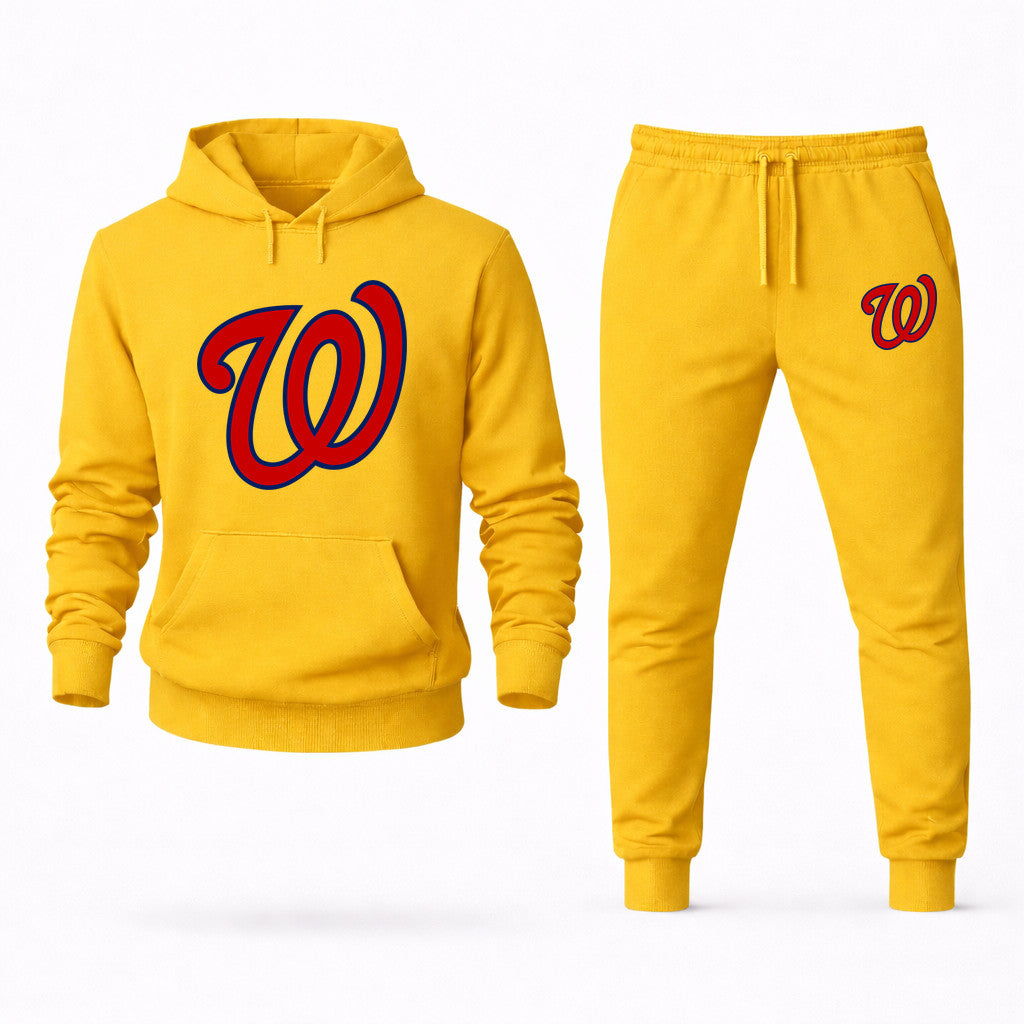 Washington Nationals Hoodie and Joggers Set - Yellow