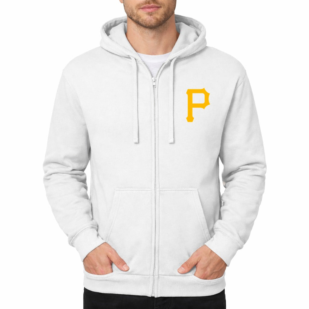 Men's Pittsburgh Pirates Zipper Hoodie - White