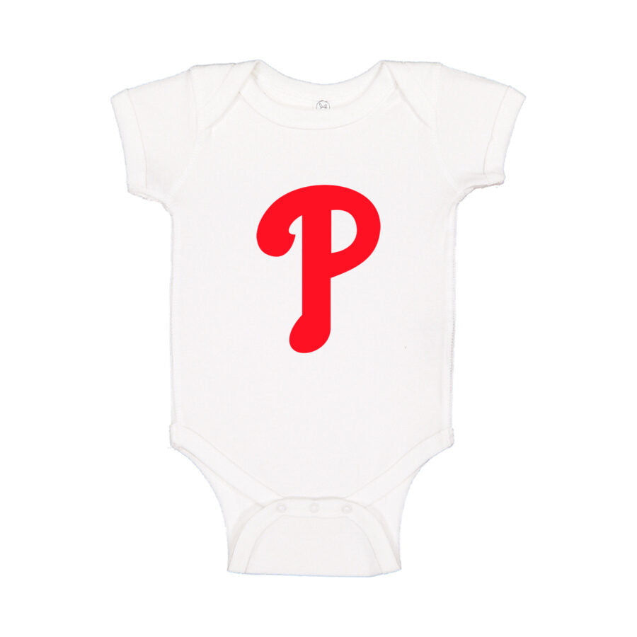 Philadelphia Phillies Baby Romper Onesie - White