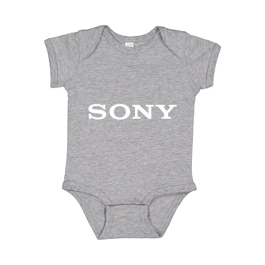 Sony White Logo Baby Romper Onesie - Gray