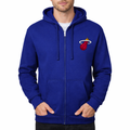 Men's Miami Heat Zipper Hoodie - Royal Blue