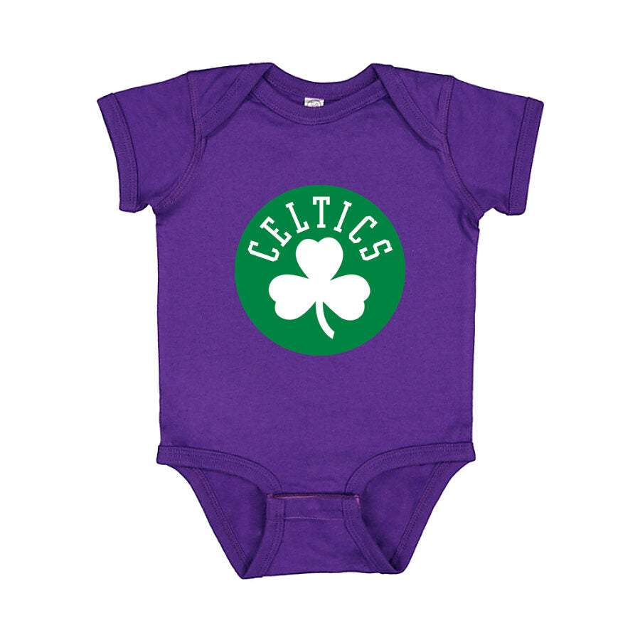 Boston Celtics Baby Romper Onesie - Purple