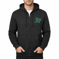 Men's Oakland Athletics Zipper Hoodie - Black