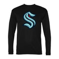 Men's Seattle Kraken Polyester Long Sleeve T-Shirt - Black