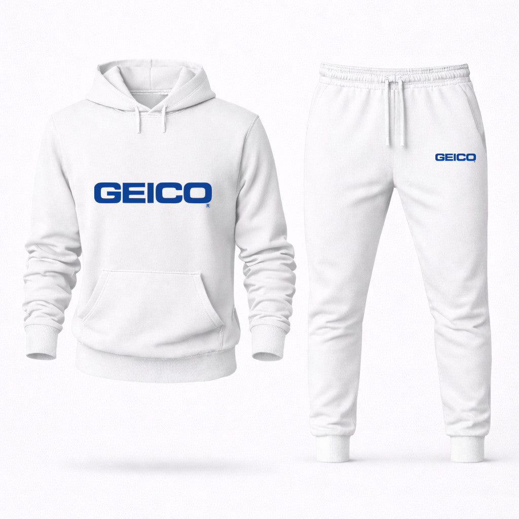 GEICO Hoodie and Joggers Set - White