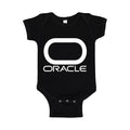 Oracle White Logo Baby Romper Onesie - Black