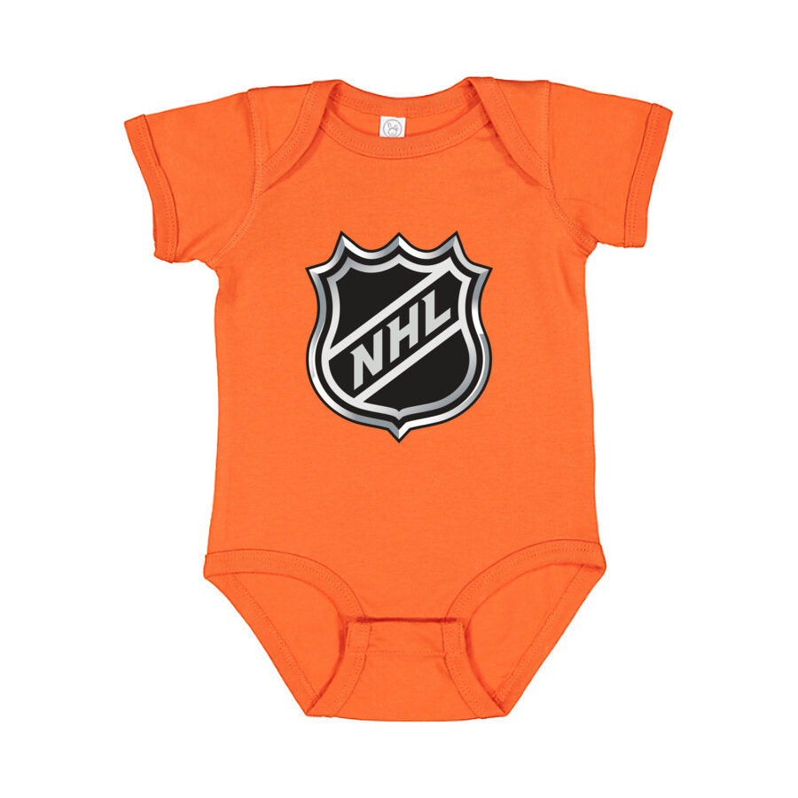 NHL Shield Baby Romper Onesie - Orange