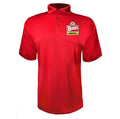 Wendys men's polyester polo in Red
