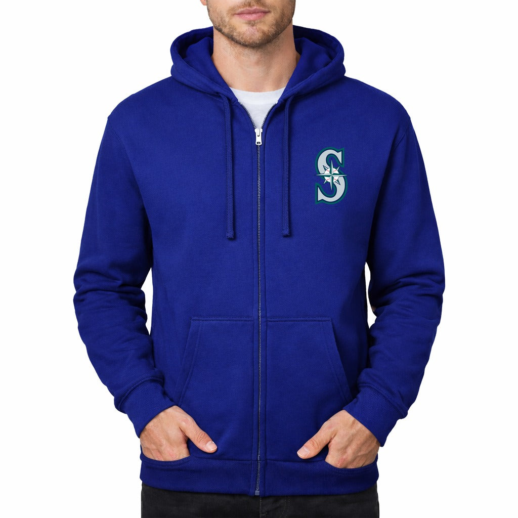Men's Seattle Mariners Zipper Hoodie - Blue