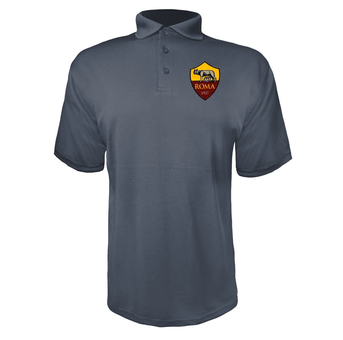 AS Roma FC Charcoal polyester polo