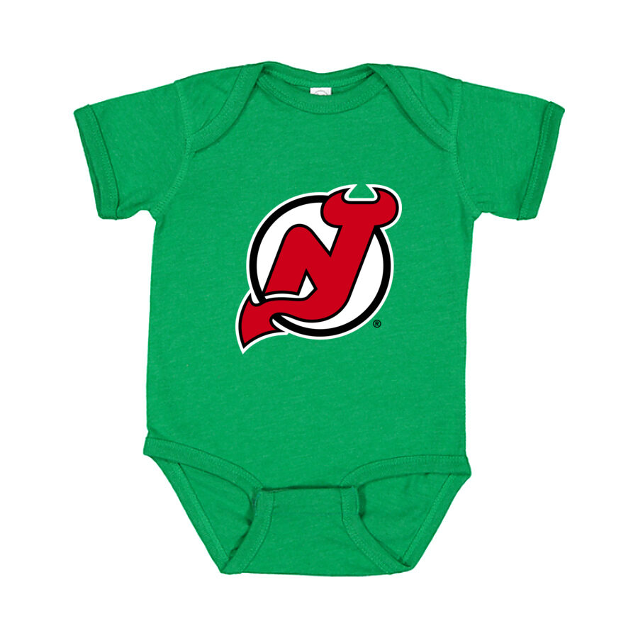 New Jersey Devils Baby Romper Onesie - Green
