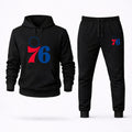 Philadelphia 76ers Hoodie and Joggers Set - Black