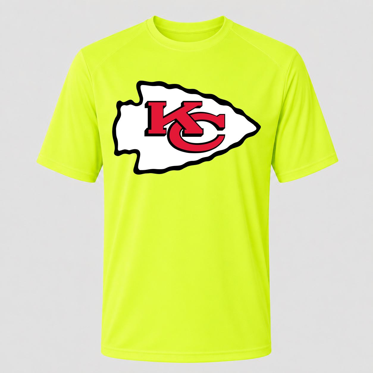 Men's Kansas City Chiefs Performance T-Shirt - Safety Green