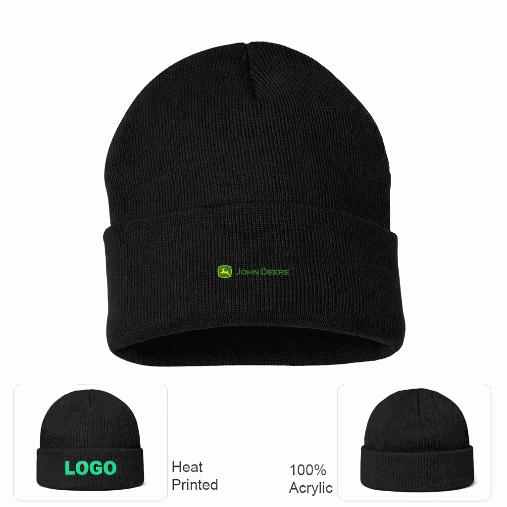 John Deere Beanie Hat - Black