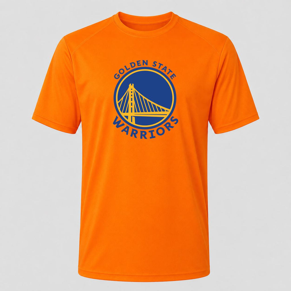 Men's Golden State Warriors Blue Performance T-Shirt - Orange