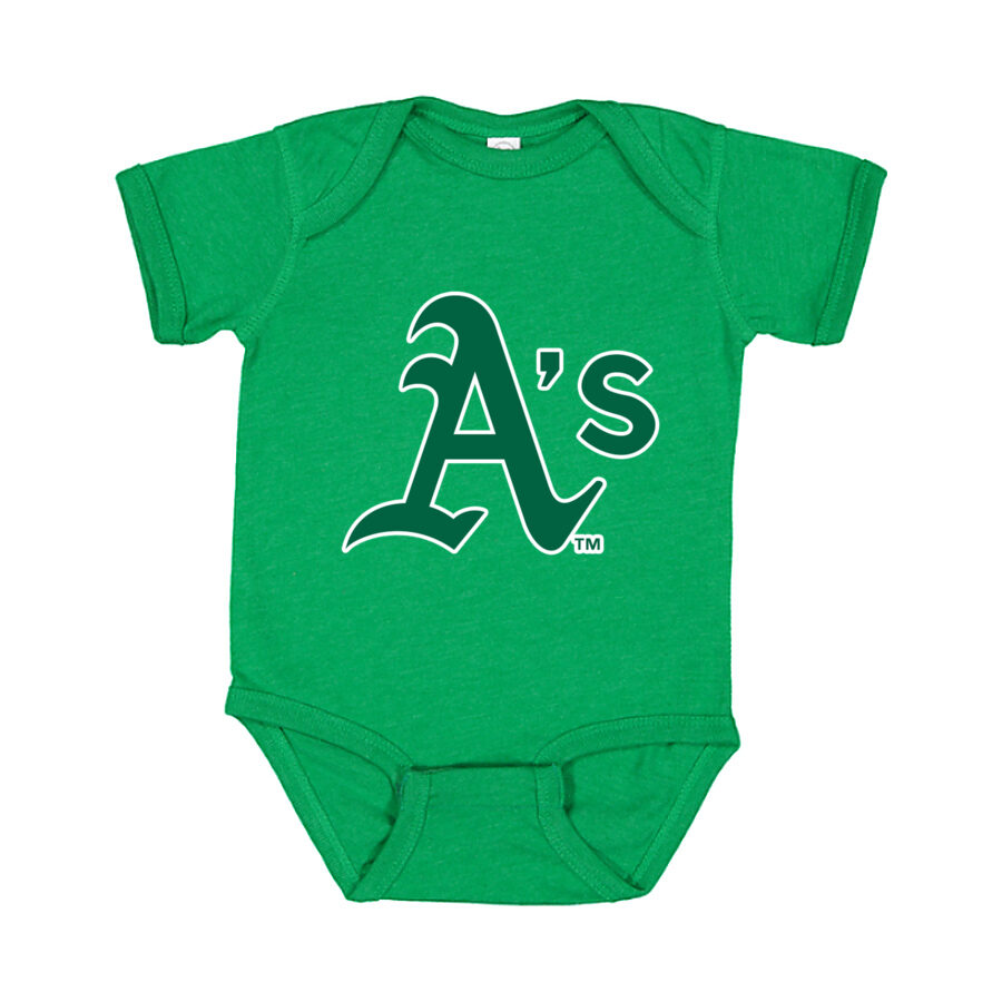 Oakland Athletics Baby Romper Onesie - Green