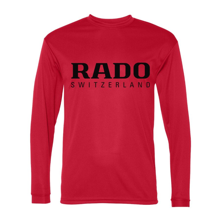 Men's Rado Polyester Long Sleeve T-Shirt - Red