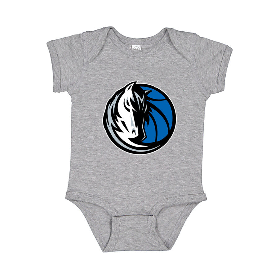 Dallas Mavericks Baby Romper Onesie - Gray