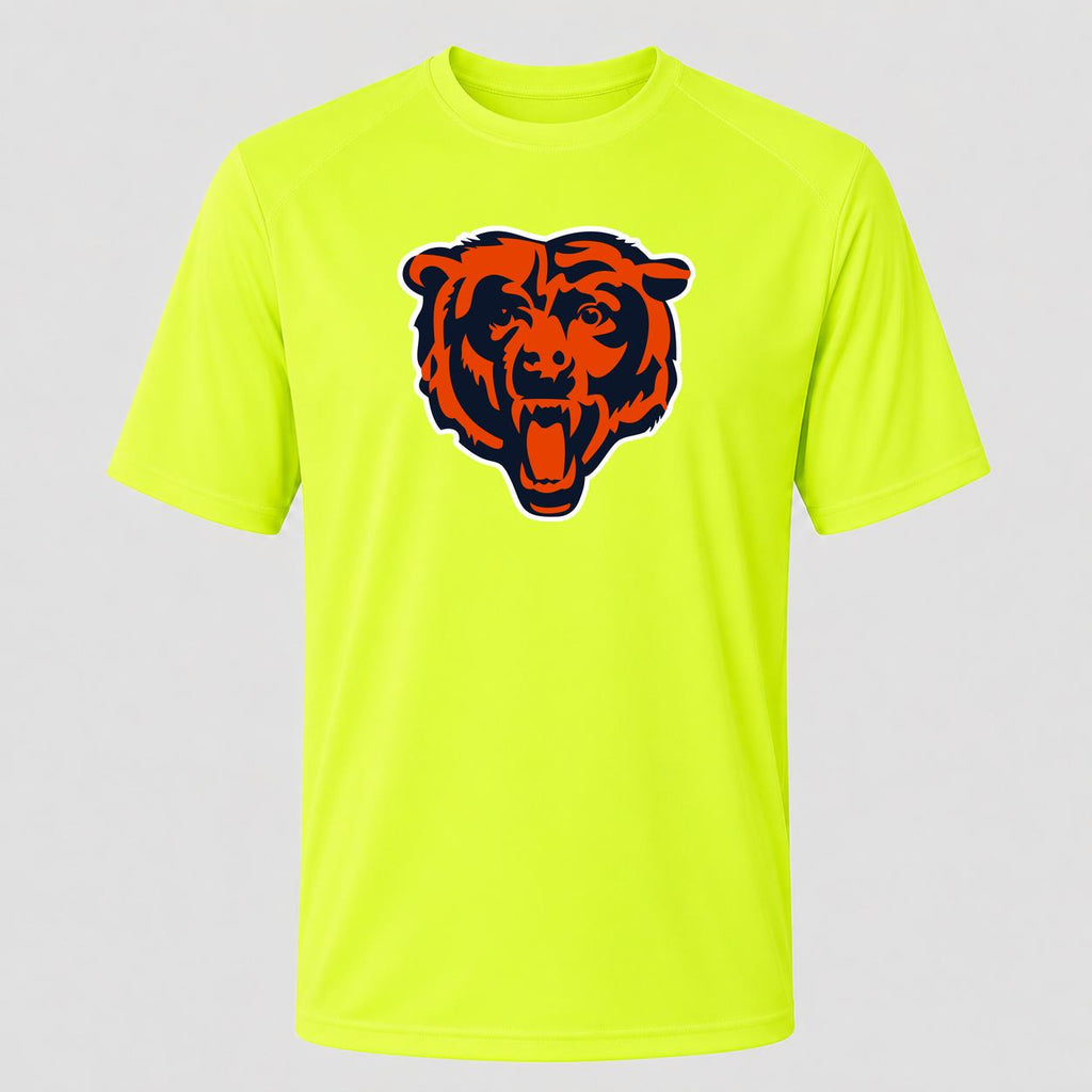 Men's Chicago Bears Performance T-Shirt - Safety Green