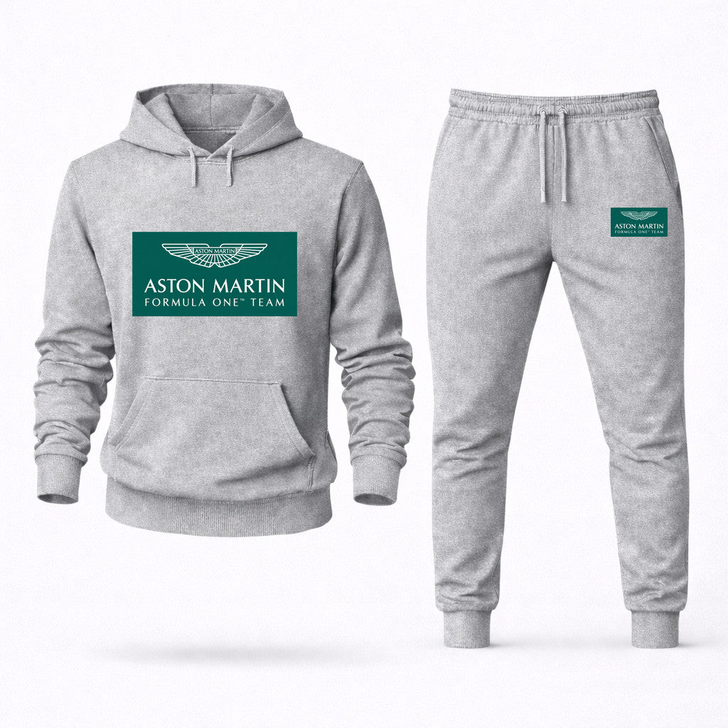 Aston Martin Formula One Team Hoodie and Joggers Set - Grey