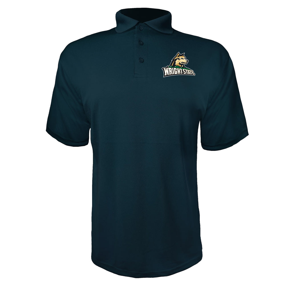 Wright State Raiders Navy polyester polo