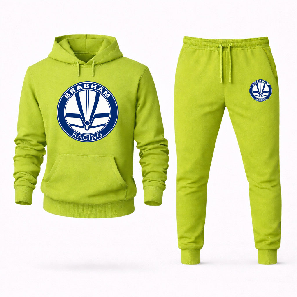 Brabham Racing Hoodie and Joggers Set - Lime Green