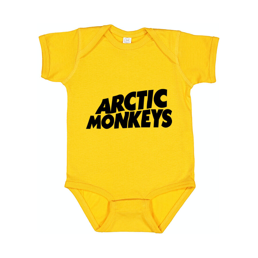 Arctic Monkeys Baby Romper Onesie - Yellow