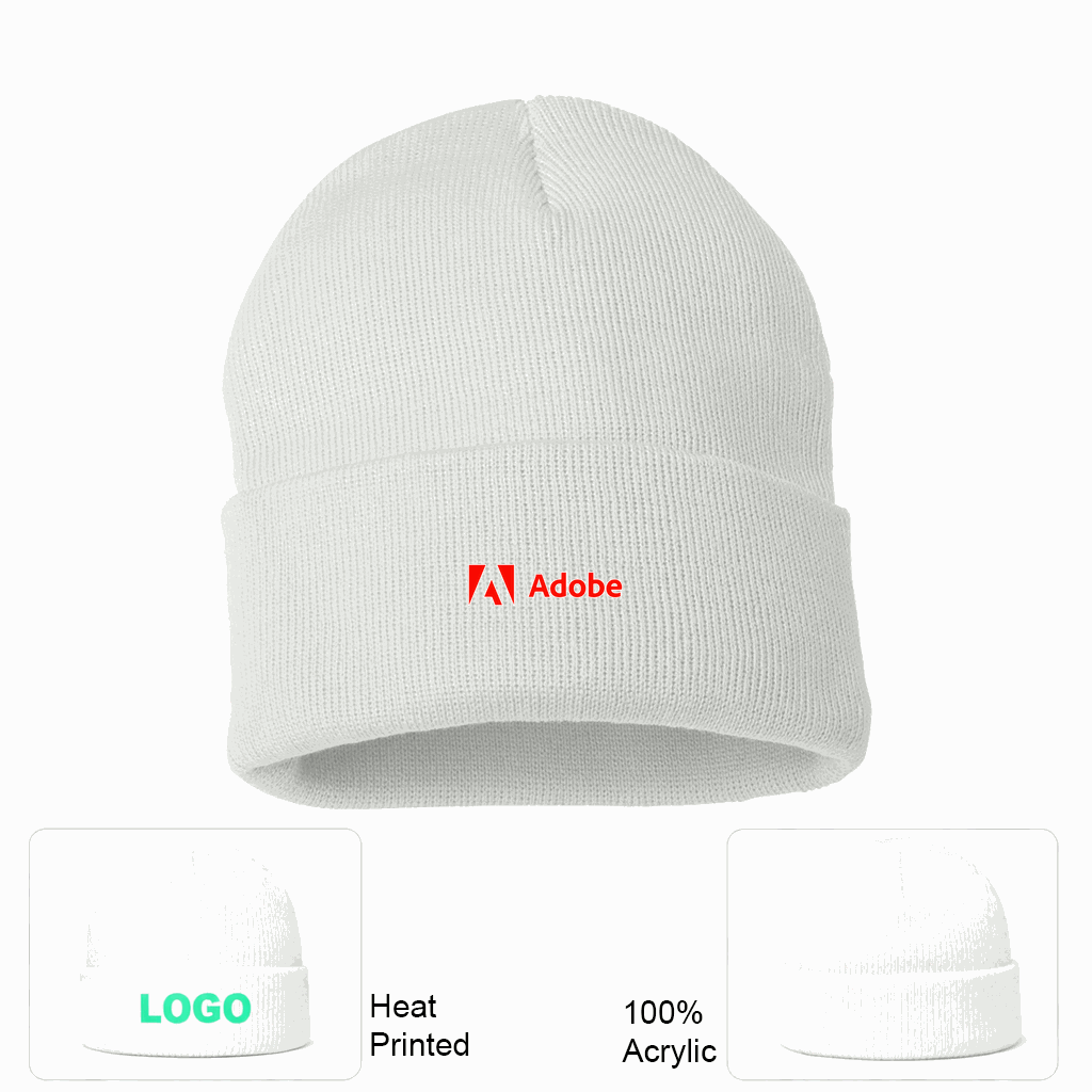 Adobe Beanie Hat - White