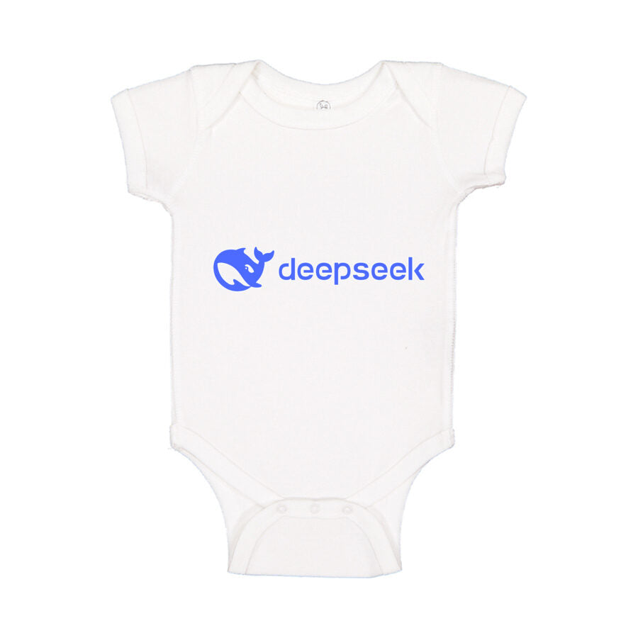 DeepSeek Baby Romper Onesie - White