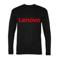 Men's Lenovo Polyester Long Sleeve T-Shirt - Black
