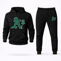 Oakland Athletics Hoodie and Joggers Set - Black