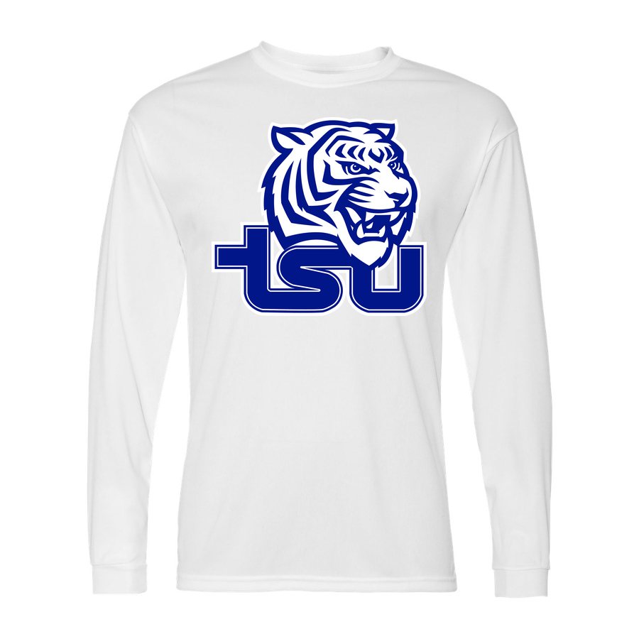Men's Tennessee State Tigers Polyester Long Sleeve T-Shirt - White