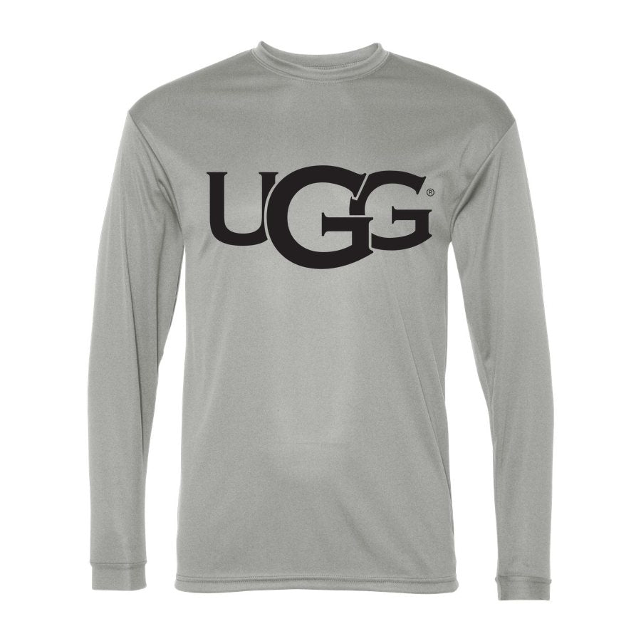Men's UGG Polyester Long Sleeve T-Shirt - Silver