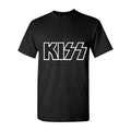 Men's Kiss Logo Cotton T-Shirt - Black