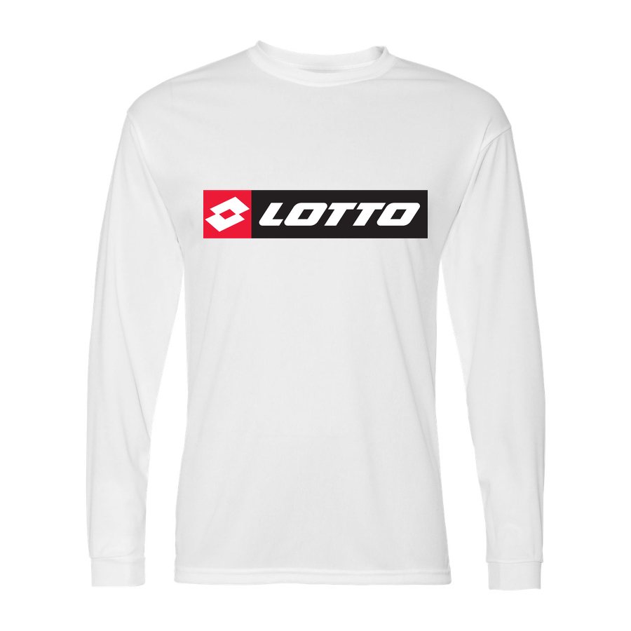 Men's Lotto Polyester Long Sleeve T-Shirt - White