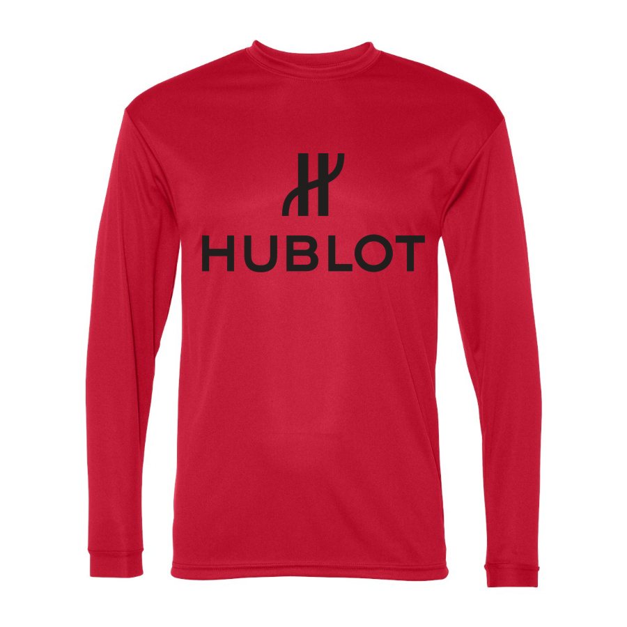 Men's Hublot Polyester Long Sleeve T-Shirt - Red