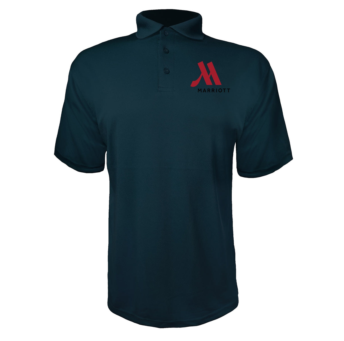 Marriott men's polyester polo in Navy