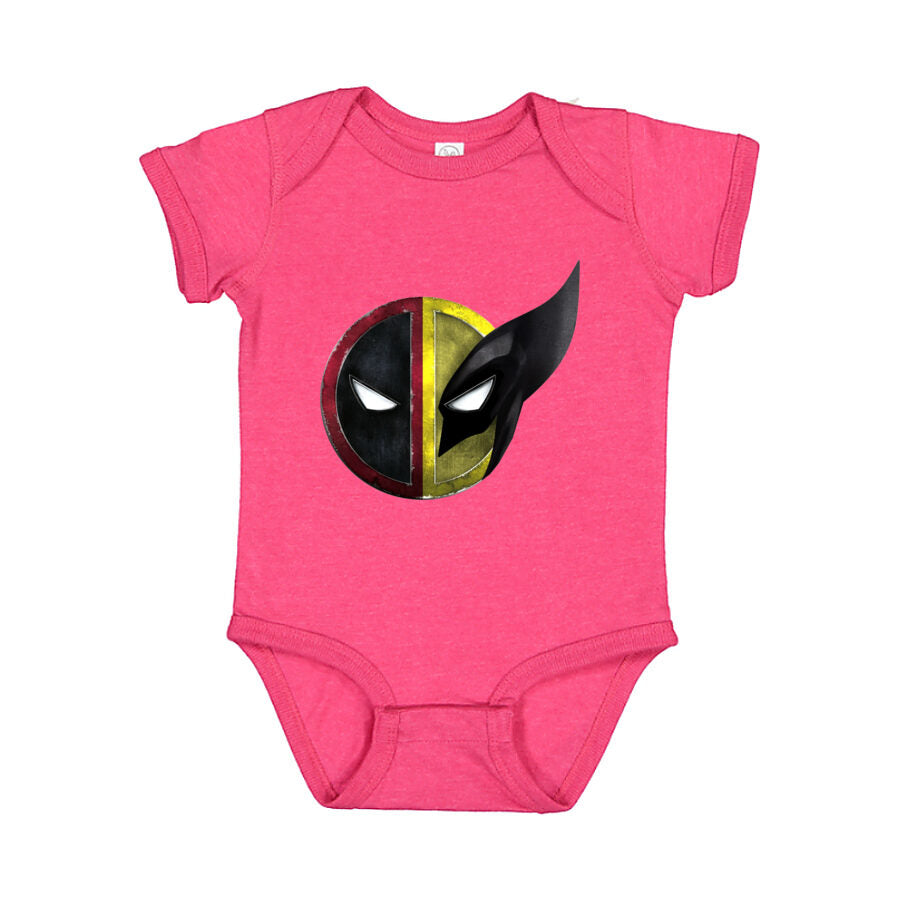 Deadpool & Wolverine Baby Romper Onesie - Pink
