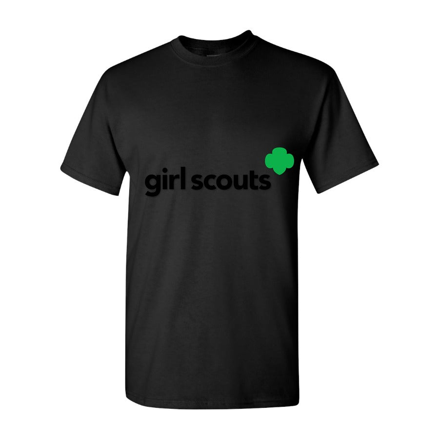 Men's Girl Scout logo Cotton T-Shirt - Black