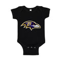 Baltimore Ravens Baby Romper Onesie - Black