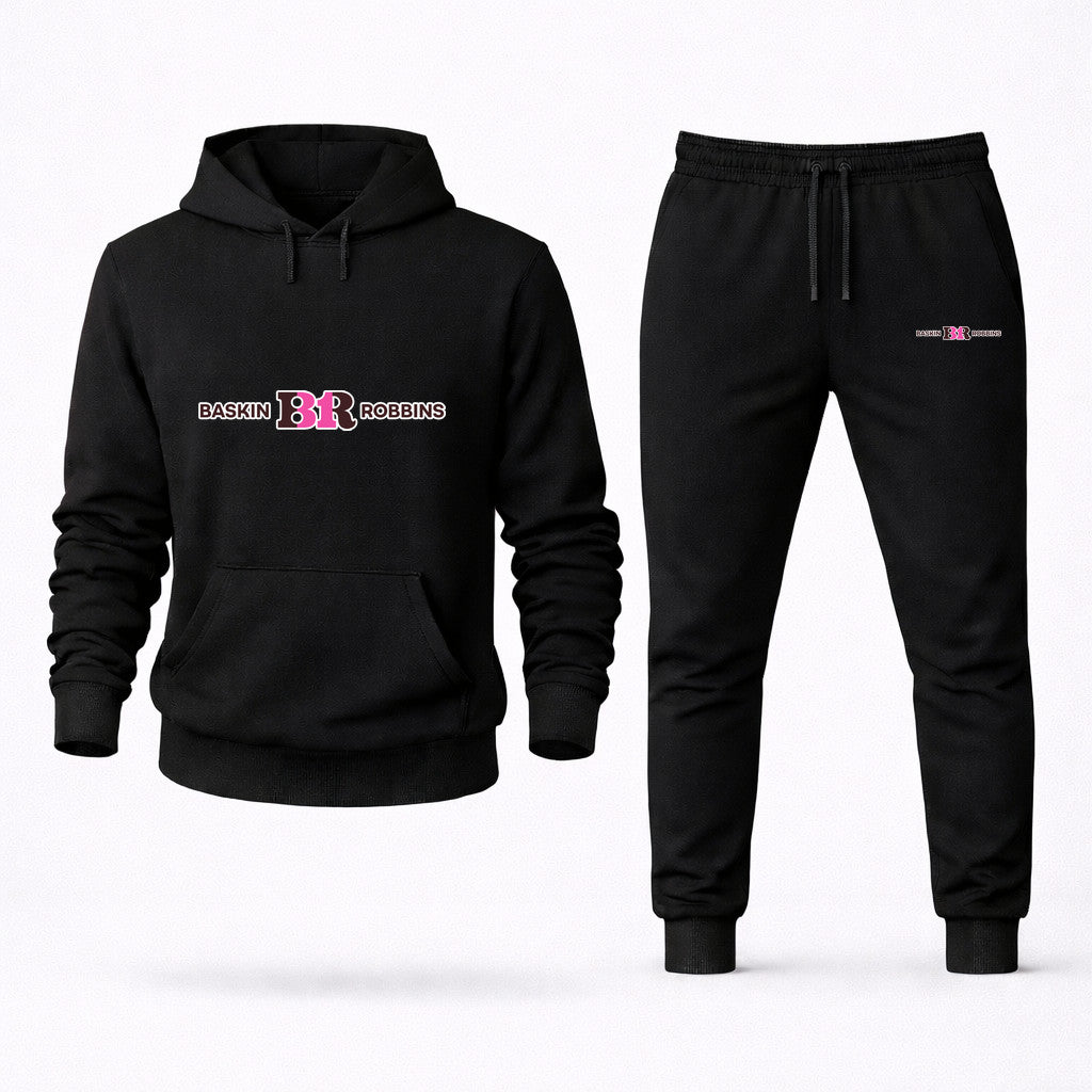 Baskin-Robbins Hoodie and Joggers Set - Black