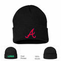 Atlanta Braves Black Beanie Hat