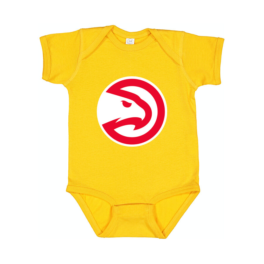 Atlanta Hawks Baby Romper Onesie - Yellow