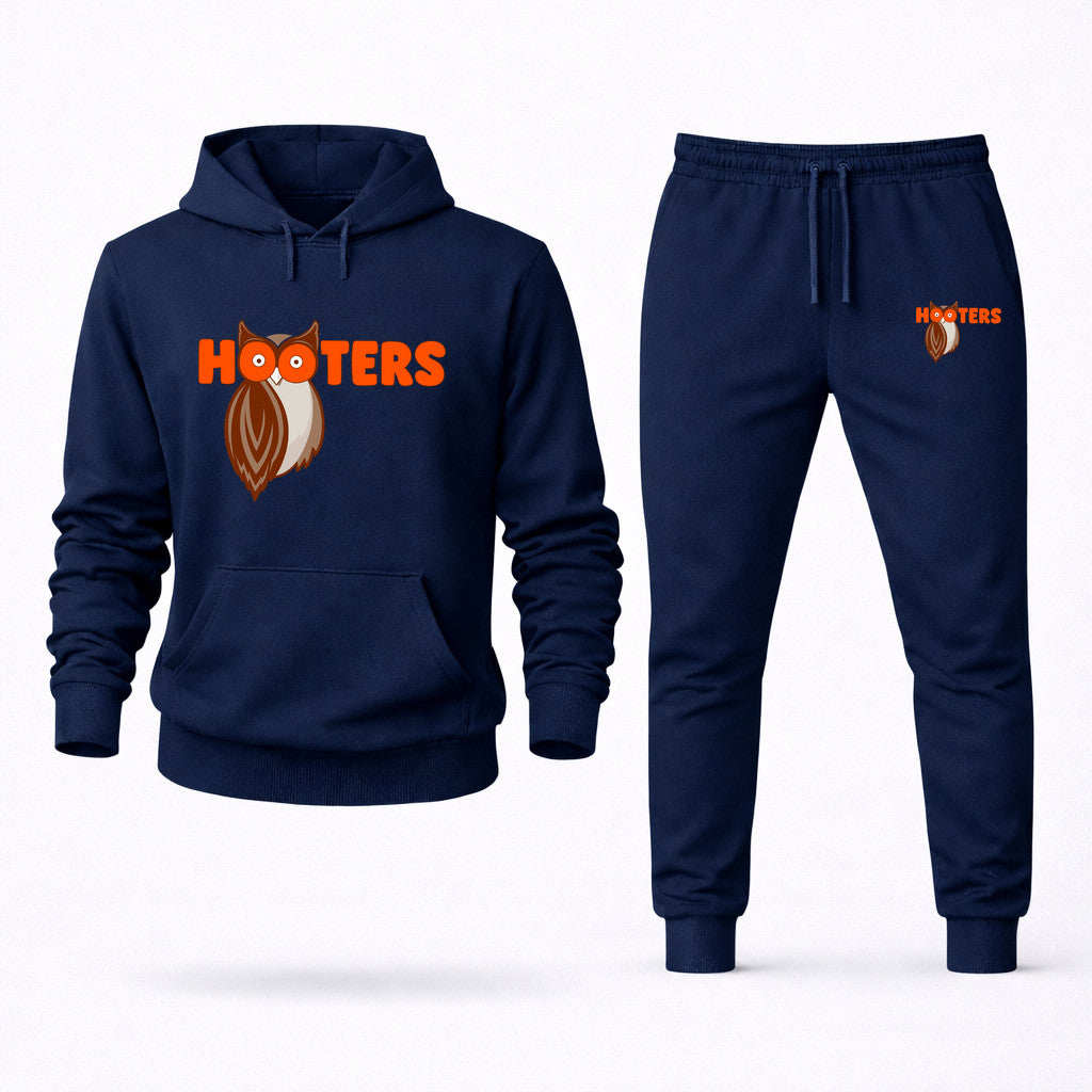 Hooters Hoodie and Joggers Set - Navy
