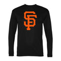 Men's San Francisco Giants Polyester Long Sleeve T-Shirt - Black